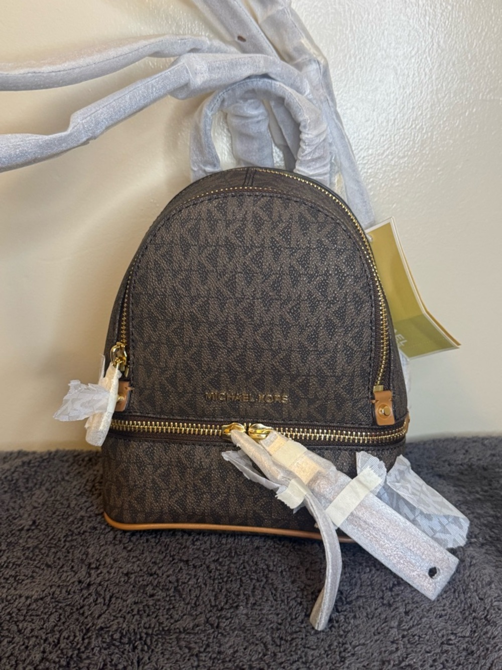 Michael Kors XS Rhea Messenger Backpack - Picture 2 of 15